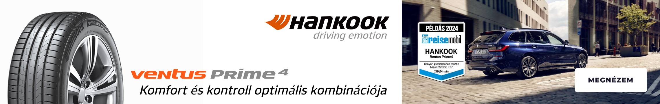Hankook K135 Ventus Prime 4 nyári gumiabroncsok